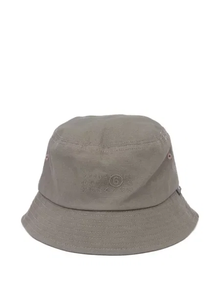 Siuvinėta skrybėlė Mm6 Maison Margiela pilka