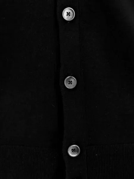 Kardigan Bramani Cashmere od kašmira s V-izrezom crna