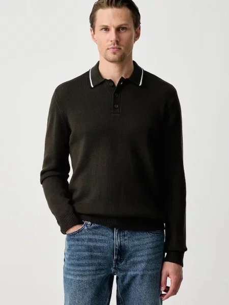 Armani Exchange sweter z wełną zielony