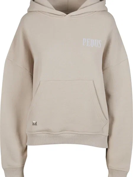 Pequs Sweater majica smeđa bijela