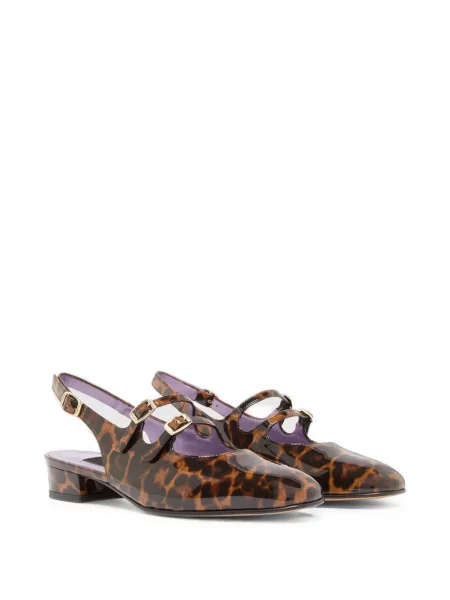 Pantofi cu toc Carel Paris cu imagine cu model leopard slingback maro