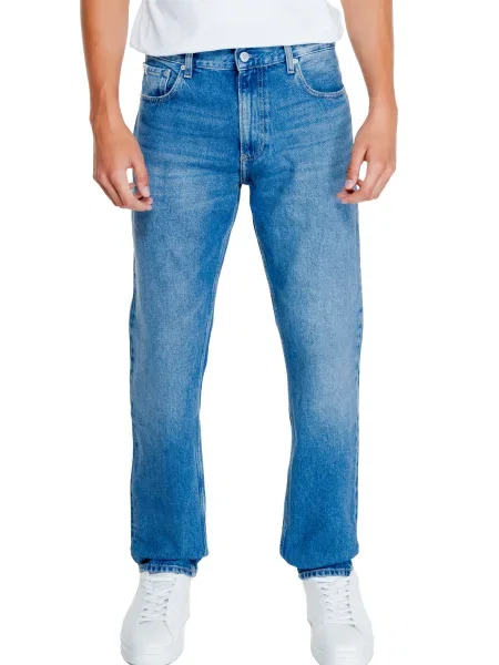Proste jeansy Calvin Klein Jeans białe