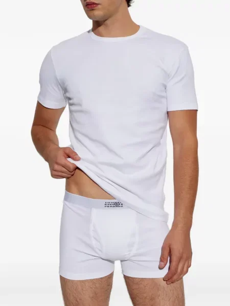 Scurt tricou Mm6 Maison Margiela alb