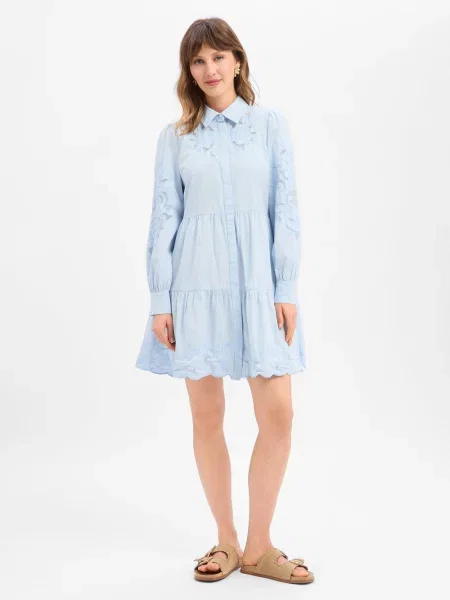 Y.A.S Sukienka z bluzką YASZimia Kobiety 34 niebieski