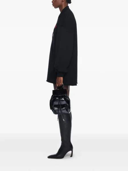 Rucsac Off-white din piele alb