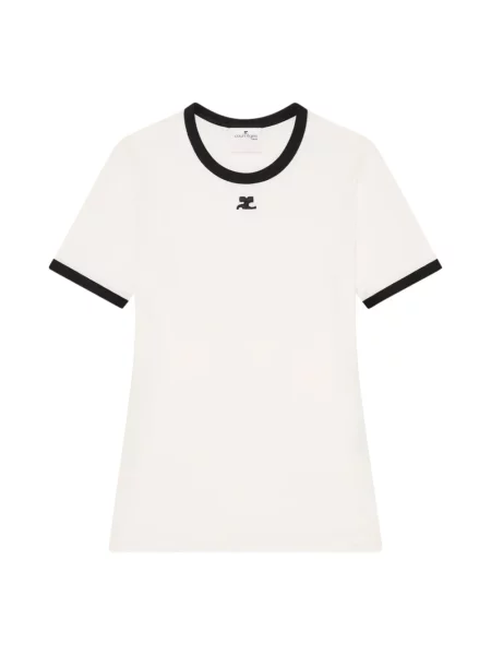 Koszulka Courreges z logo biała