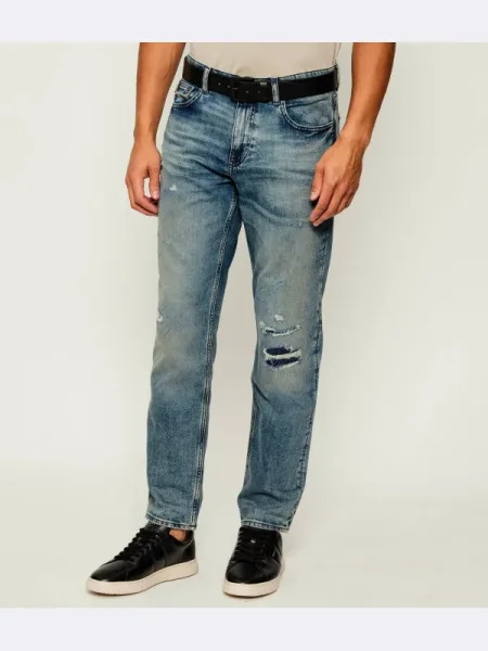 BOSS ORANGE Blugi TROY | Tapered fit albastru