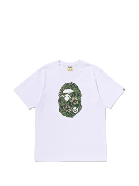 Tricou A Bathing Ape® cu model floral cu imagine alb