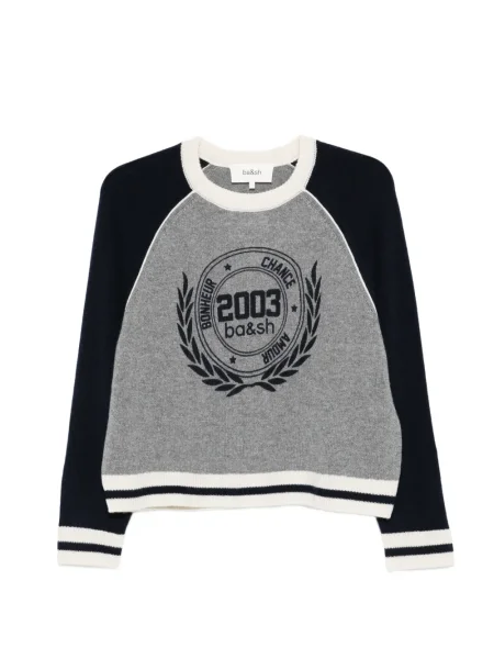 Pulover Ba&sh lung gri