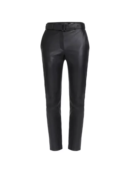 Pantaloni Elie Saab din piele negru