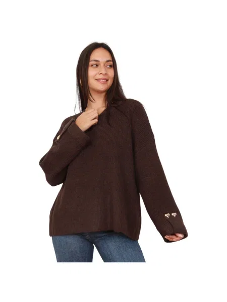 Pulover La Modeuse maro