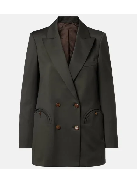 Marynarka Blazé Milano wełniana dwurzędowa zielona
