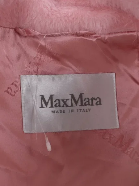 Palton Max Mara cu două rânduri de nasturi roz