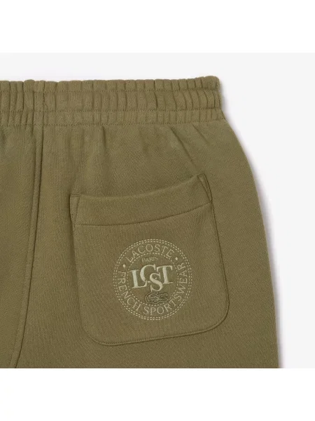 Lacoste Spodnie Dresowe Z Haftem zielone