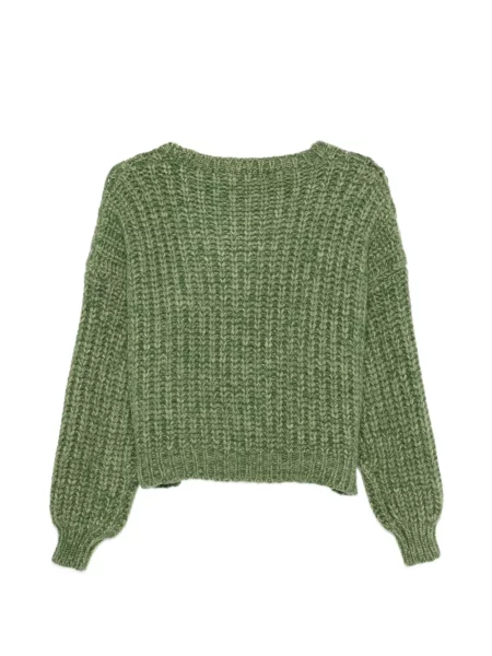 Lung pulover Liska chunky verde