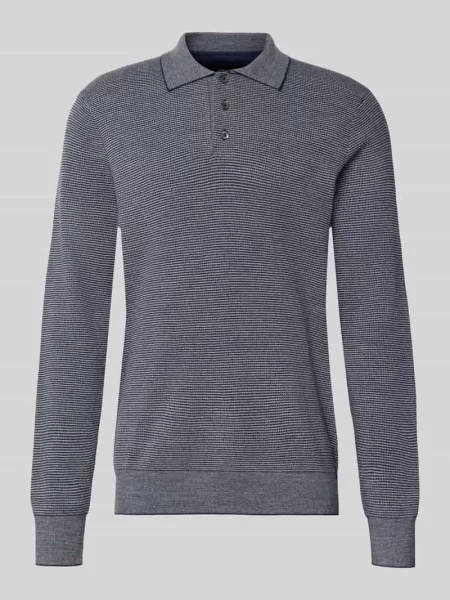 Koszulka polo o kroju regular fit z dodatkiem wełny Polo Ralph Lauren granatowa