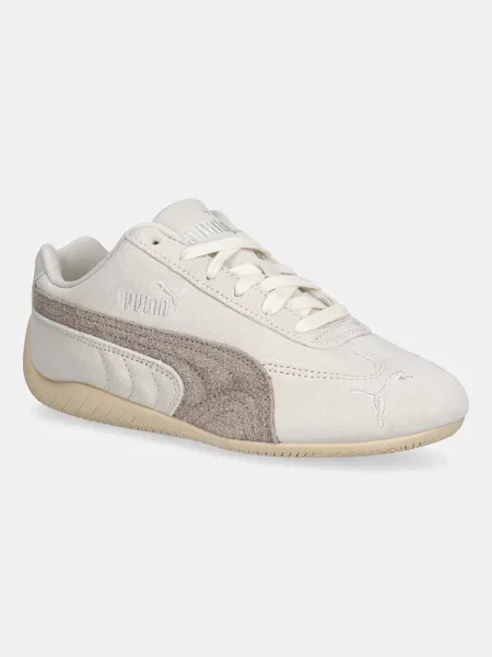 Замшевые кроссовки Puma бежевые