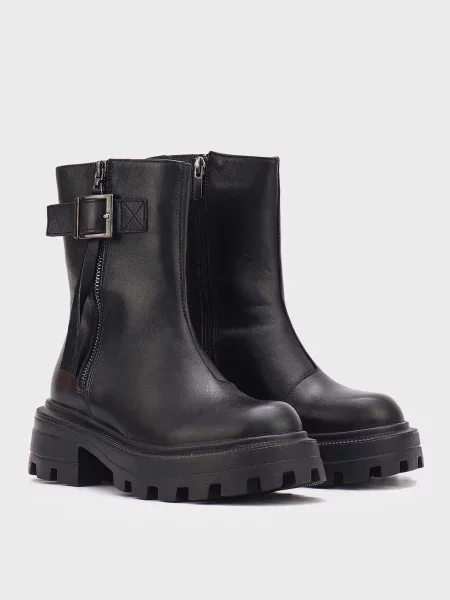 Шкіряні чоботи Respect чорні