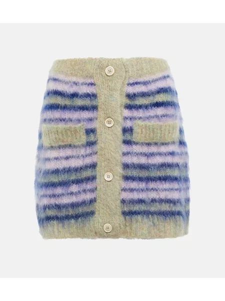 Fustă Marni cu dungi de mohair