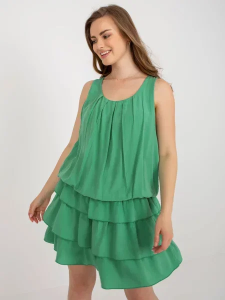 Rochie Fashionhunters de costum verde