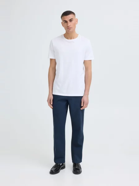 !Solid Chino kalhoty SDTate Liam námořnická modř