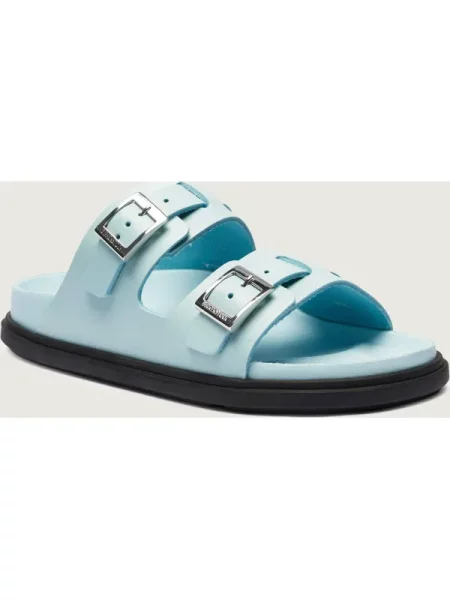 Birkenstock Bőr papucs ST BARTHS | narrow fit kék