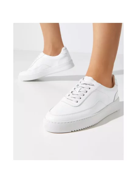 Sneakersy Filling Pieces skórzane klasyczne białe