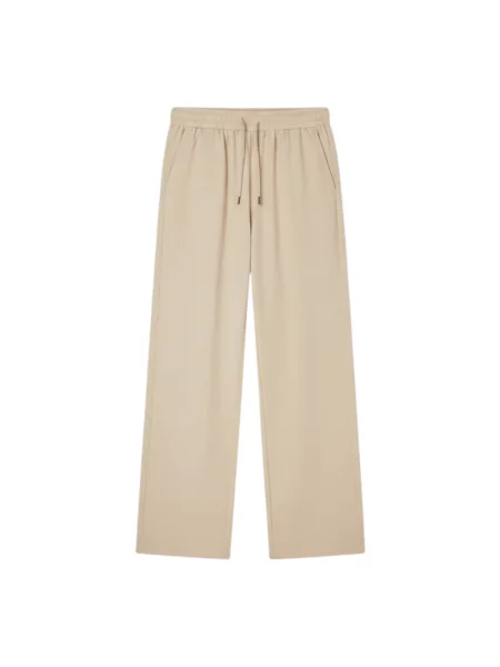 Lniane spodnie Emporio Armani beżowe