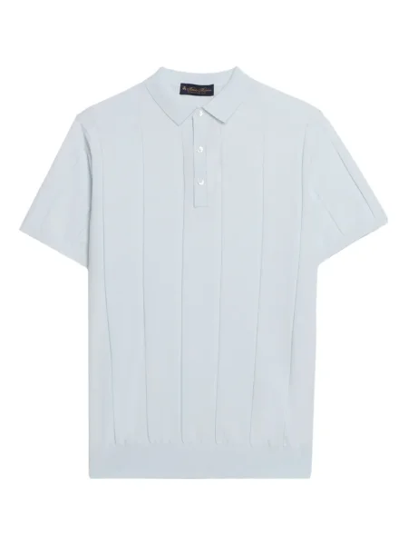 Tricou polo Brooks Brothers tricotate albastru