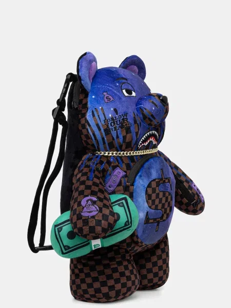 Рюкзак Sprayground малий візерунок коричневий