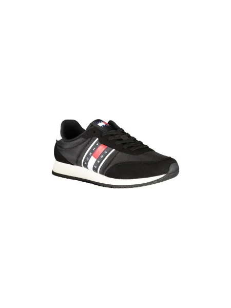 Tommy Jeans Sneakers | piele întoarsă negru