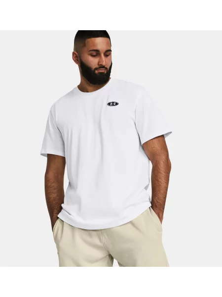 Under Armour tricou barbati neted alb