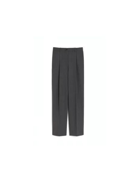 Spodnie Weekend Max Mara wełniane szare