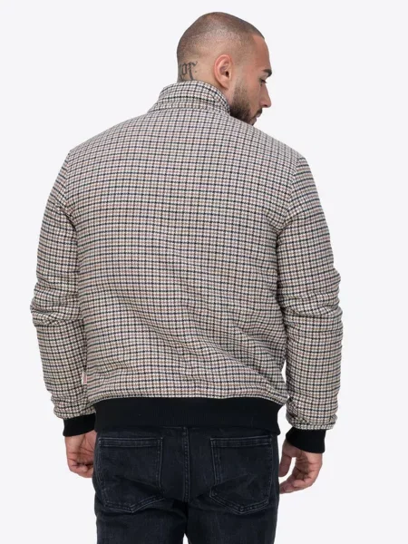 Бомбер Lonsdale CLASSIC CHECK бежевий