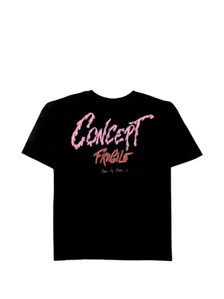 Scurt tricou Anti Promo cu imagine negru