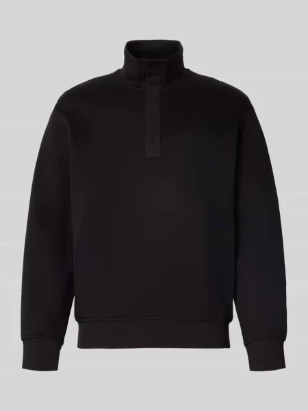 Bluza ze stójką model ‘FELPA’ Armani Exchange czarna