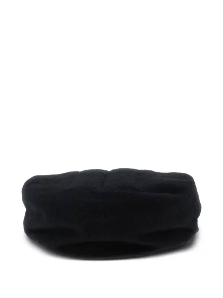 Prošívaný lov čepice Yohji Yamamoto černý
