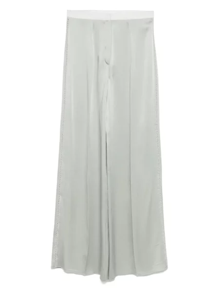 Pantaloni Forte_forte din satin gri