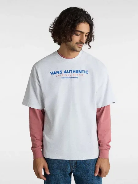 Vans Футболка Бавовна/поліестер сірий