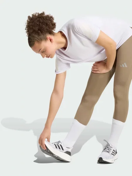 Леггинсы Adidas бежевые