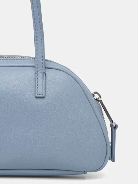 Tommy Jeans torebka bagietka z imitacji skóry niebieska