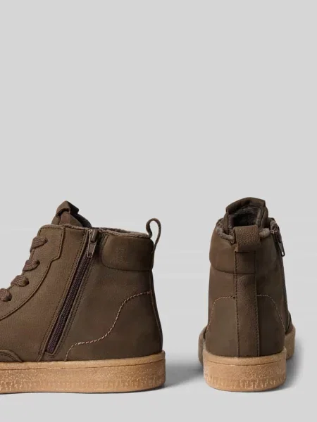 Sneakersy z naturalnej skóry bydlęcej Tamaris beżowe