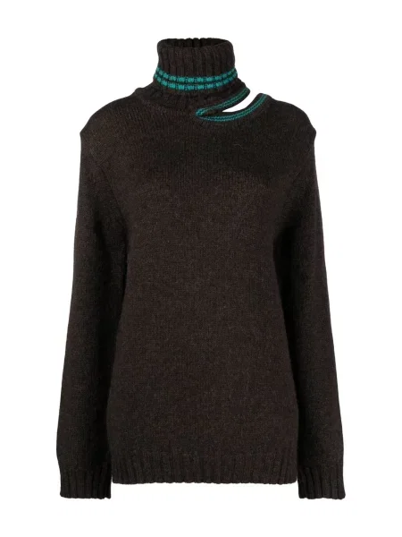 Dzianinowy sweter Y/project brązowy