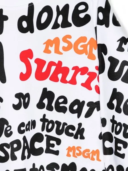 Bluza dziecięca Msgm biała