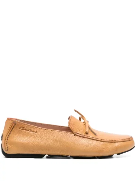 Pantofi loafer Santoni din piele