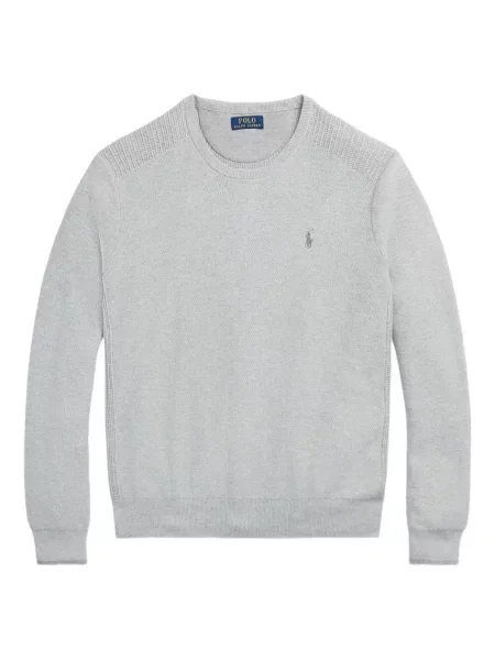 Boxeri Polo Ralph Lauren plisat cu broderie din piele gri