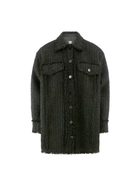 Riani Kurtka Bouclé Z Błyszczącą Przędzą schwarz czarna