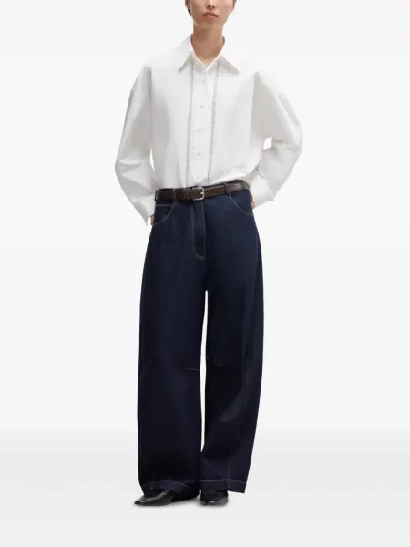 Širokih nogu traperice Cordera plava