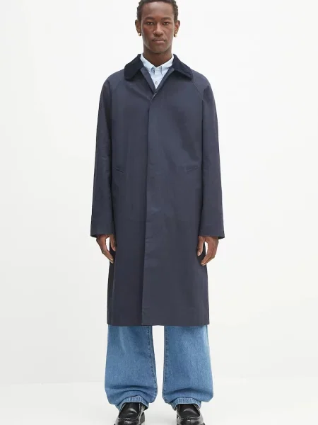 Палто A.P.C. mac gaspard тъмносиньо