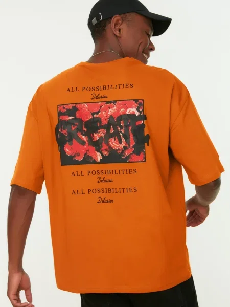 Tricou Trendyol portocaliu